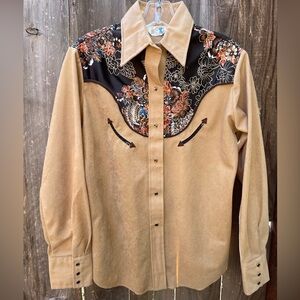 Vintage Floral Western Shirt